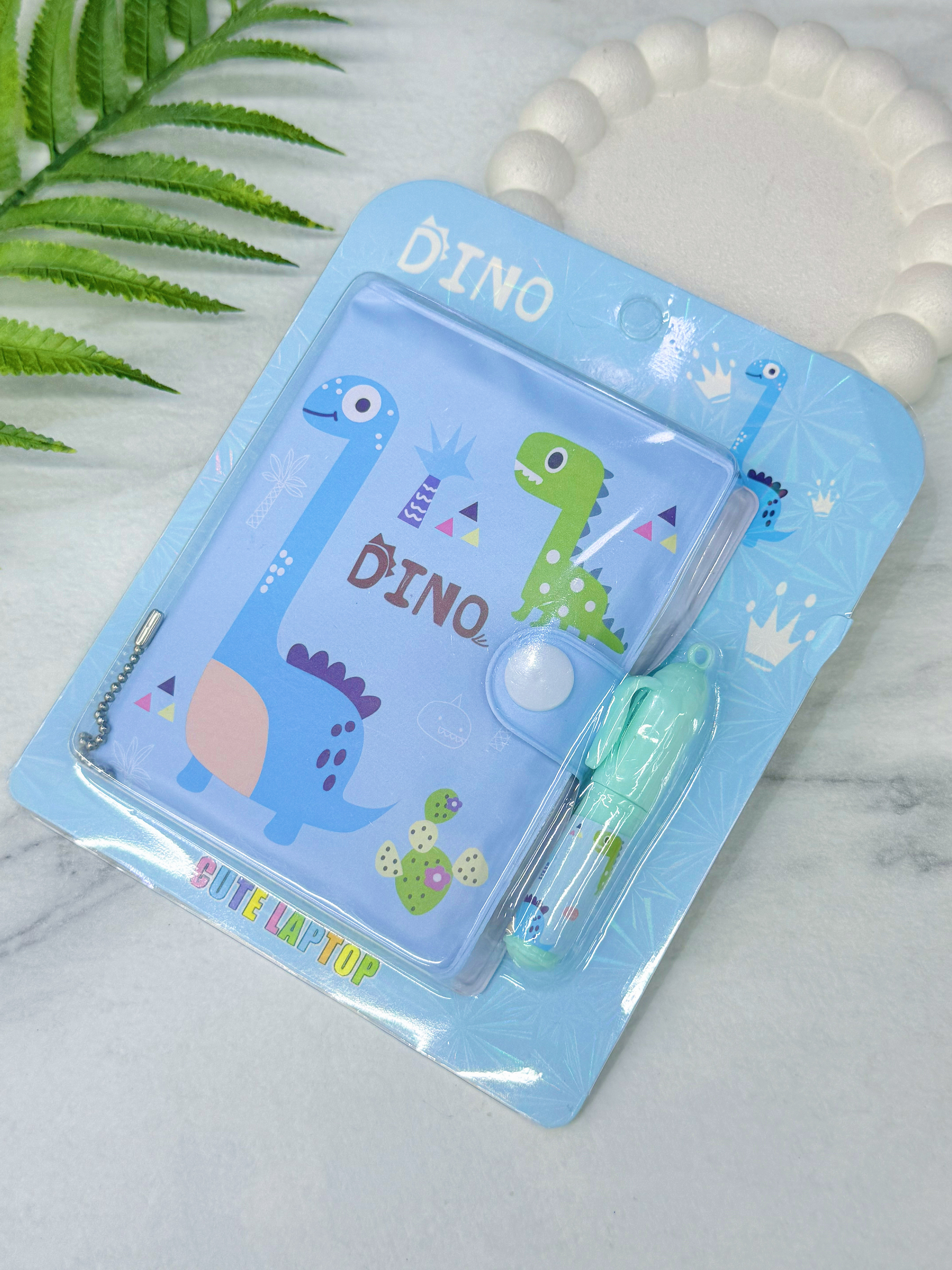 دفترچه یادداشت دایناسور آبی به همراه خودکار ارسال فوری