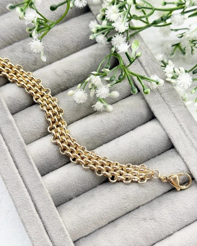 دستبند زنانه حلقه ای مدل طلا برند ژوپینگ ضدآب