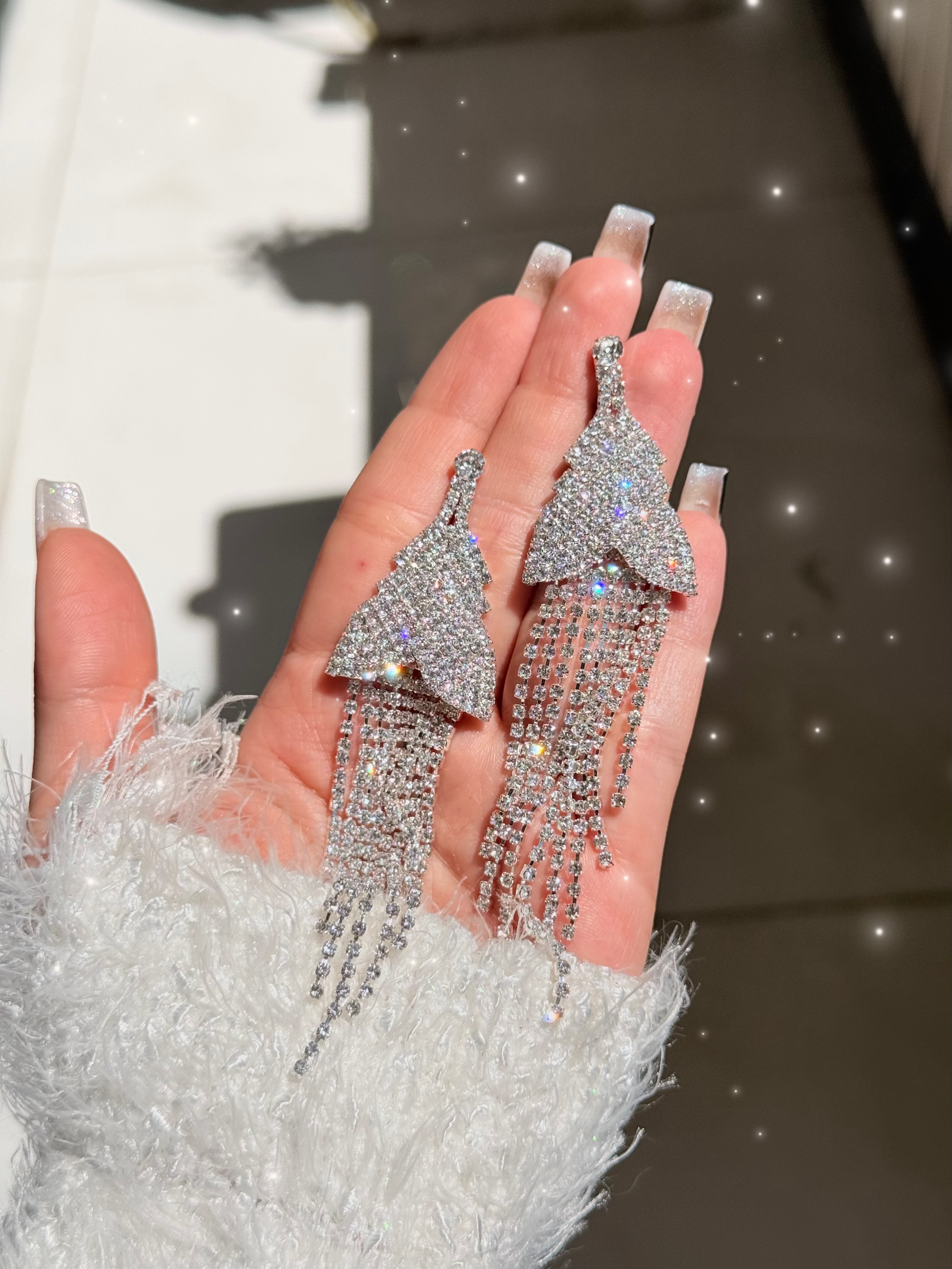 گوشواره مجلسی جواهری کد ۱۳